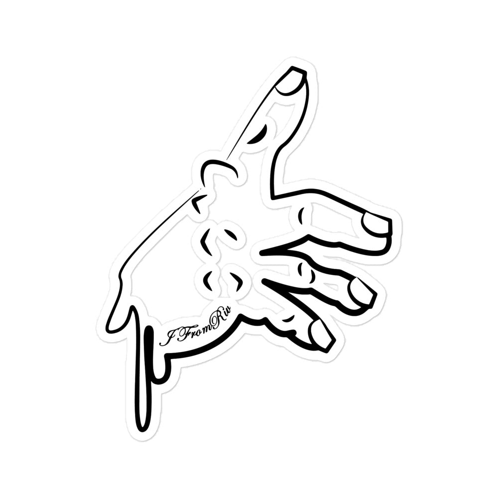 Jfromriv IE Hand Logo Sticker